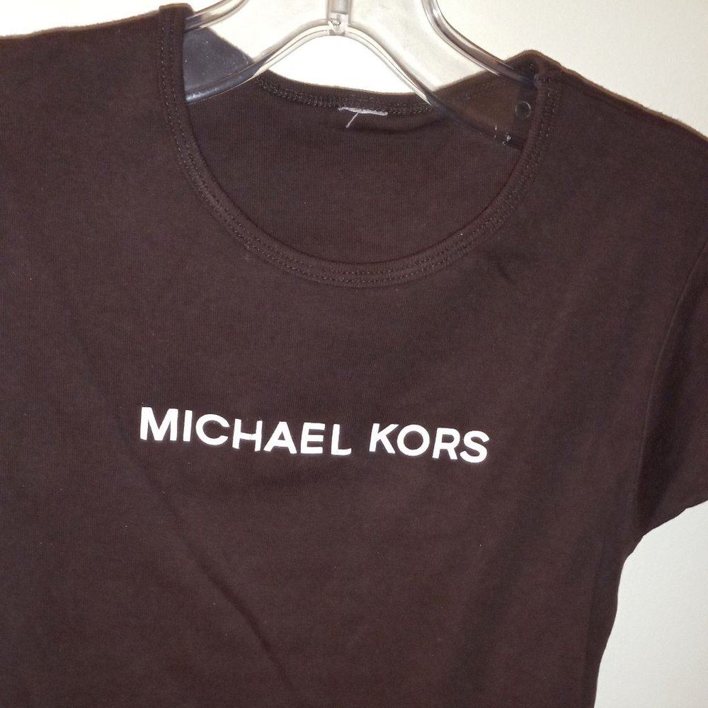 MICHAEL KORS TOP /  T-SHIRT WITH DESIGNER LOGO